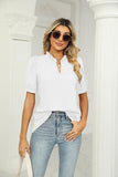 SUMMER SHORT SLEEVE CASUAL TOP - Doublju