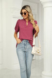 SUMMER SHORT SLEEVE CASUAL TOP - Doublju