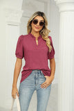 SUMMER SHORT SLEEVE CASUAL TOP - Doublju