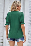 PRINCESS PUFF SHORT SLEEVE V NECK TEE - Doublju