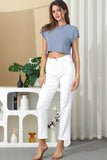 CREW NECK SHORT SLEEVE CROP TOP
