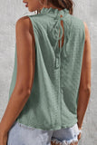 TIED HALTER NECK PUNCHING TOP - Doublju