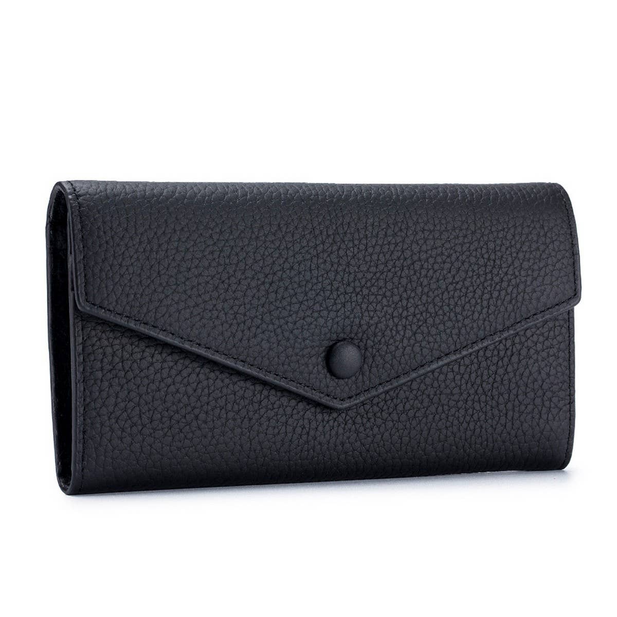 GENUINE LEATHER LONG SIMPLE MULTIFUNCTIONAL WALLET_CWAB3793