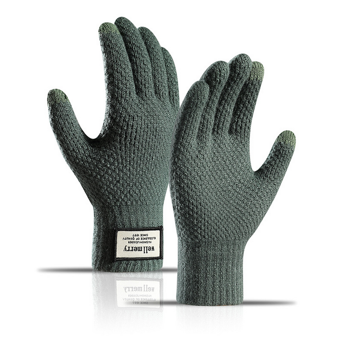 MEN S KNIT TOUCHSCREEN GLOVES THICK WARM_CWAG0516