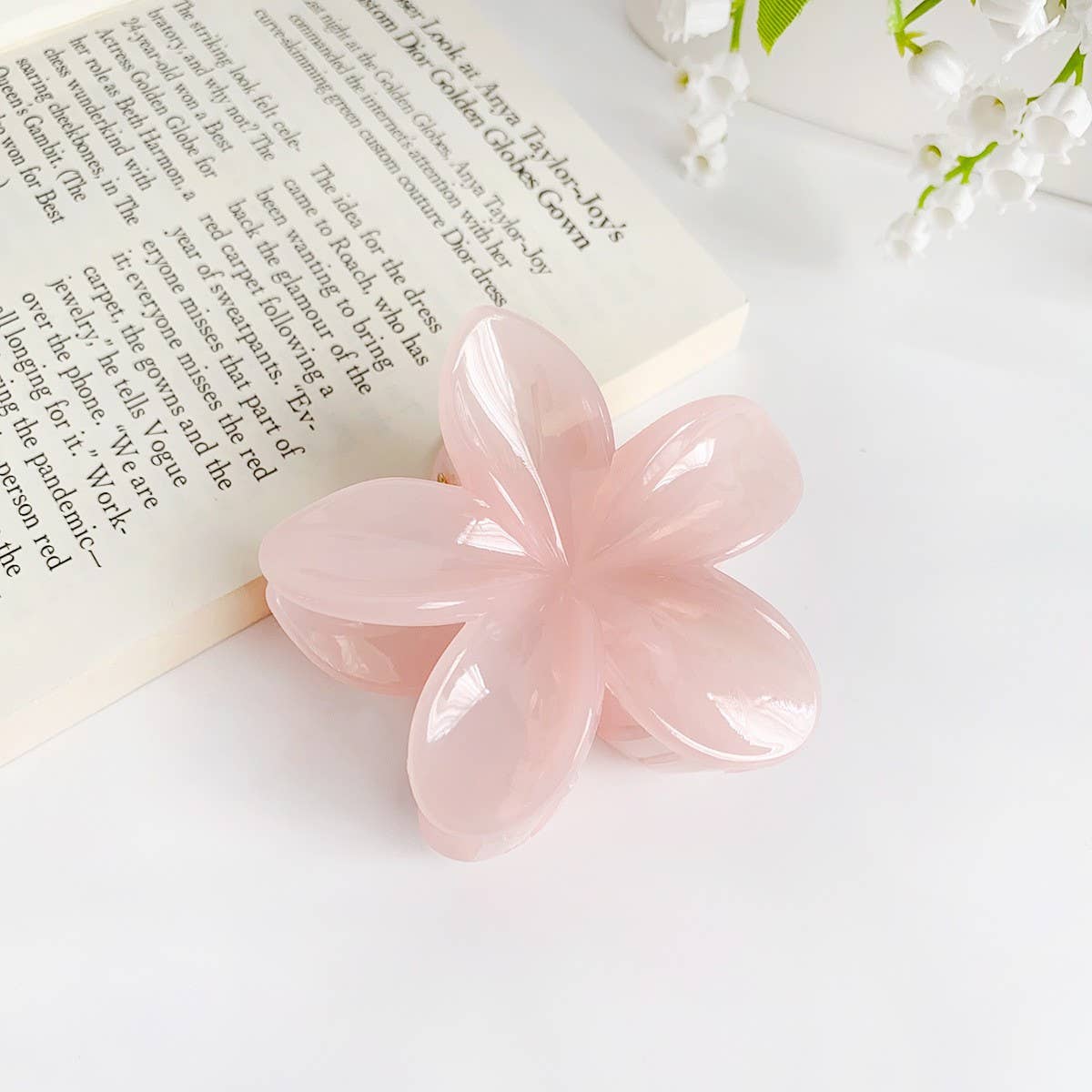 CANDY COLOR FLOWER HAIR CLAW SWEET GIRL STYLE_CWAHA1494