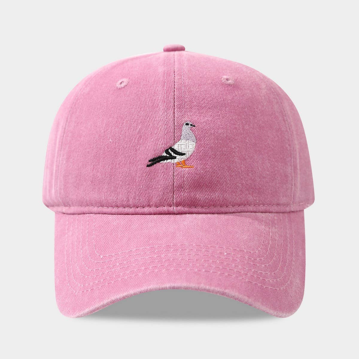 Dove Embroidered Washed Sun Baseball Cap_Cwah04644
