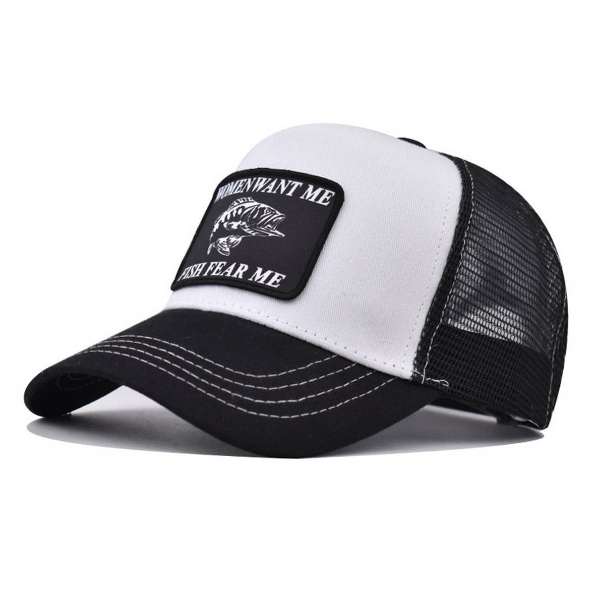 ANIMAL EMBROIDERED BREATHABLE MESH TRUCKER HAT_CWAH1359