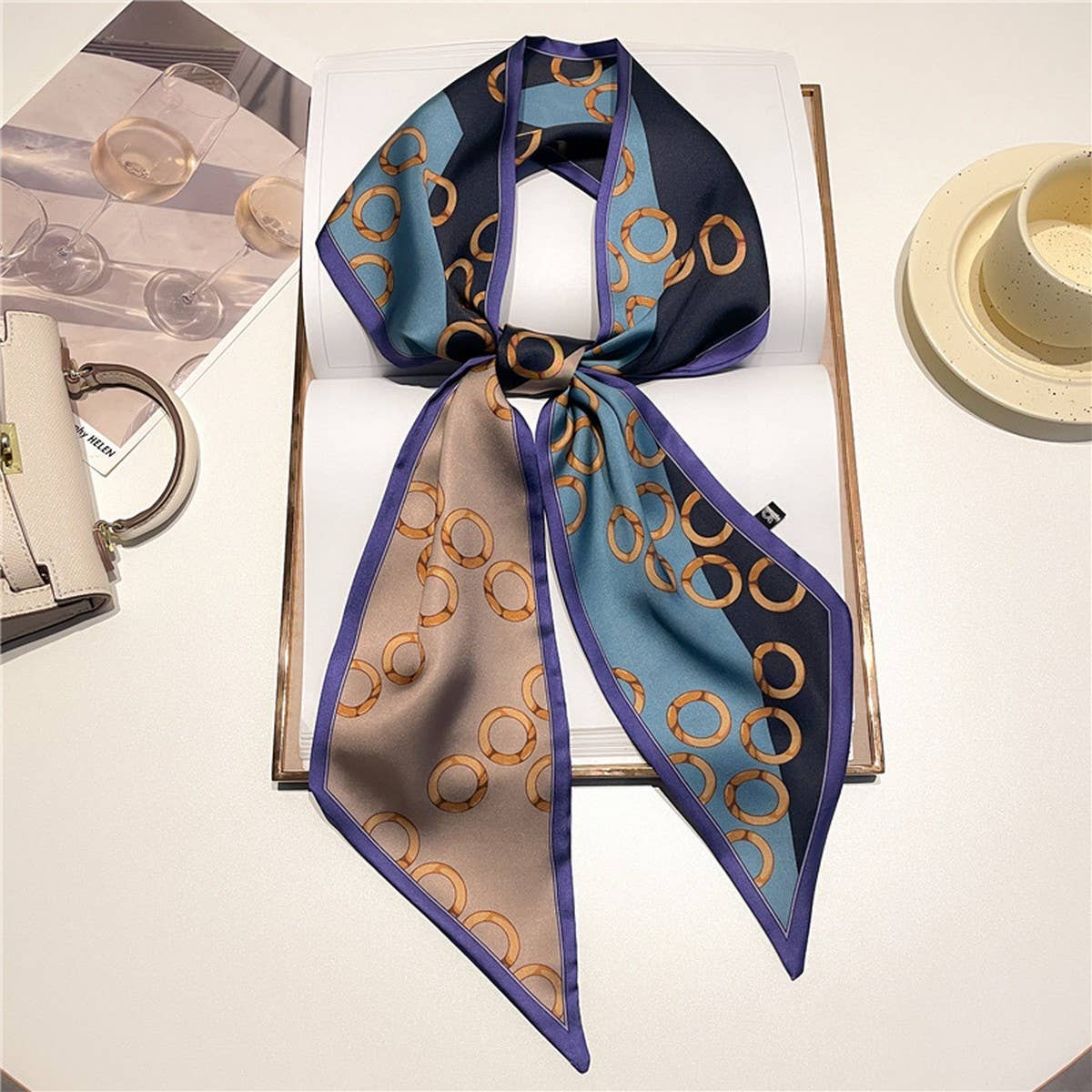 POLKA DOT THIN FASHIONABLE ALL MATCH HEAD SCARF_CWASC1517