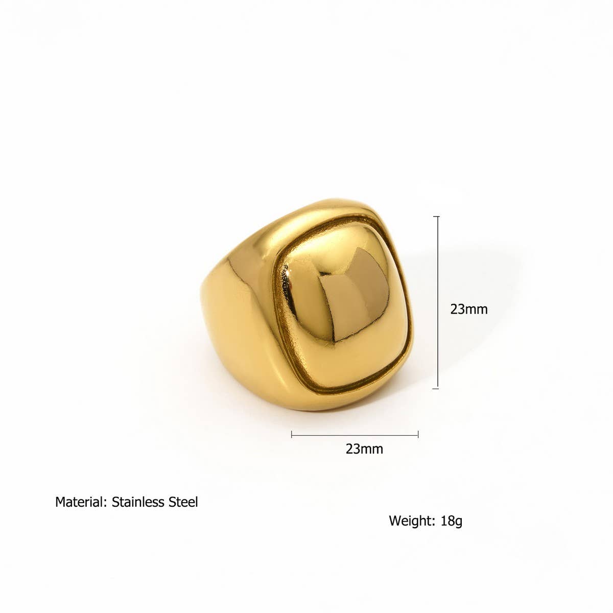 IRREGULAR STAINLESS STEEL RING WITH LUXE FINISH_CWMM8936