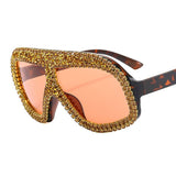 FASHIONABLE LARGE FRAME DIAMOND SUNGLASSES_CWASG0862