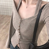 Two Sexy Fake Items With Solid U-Neck Necklaces