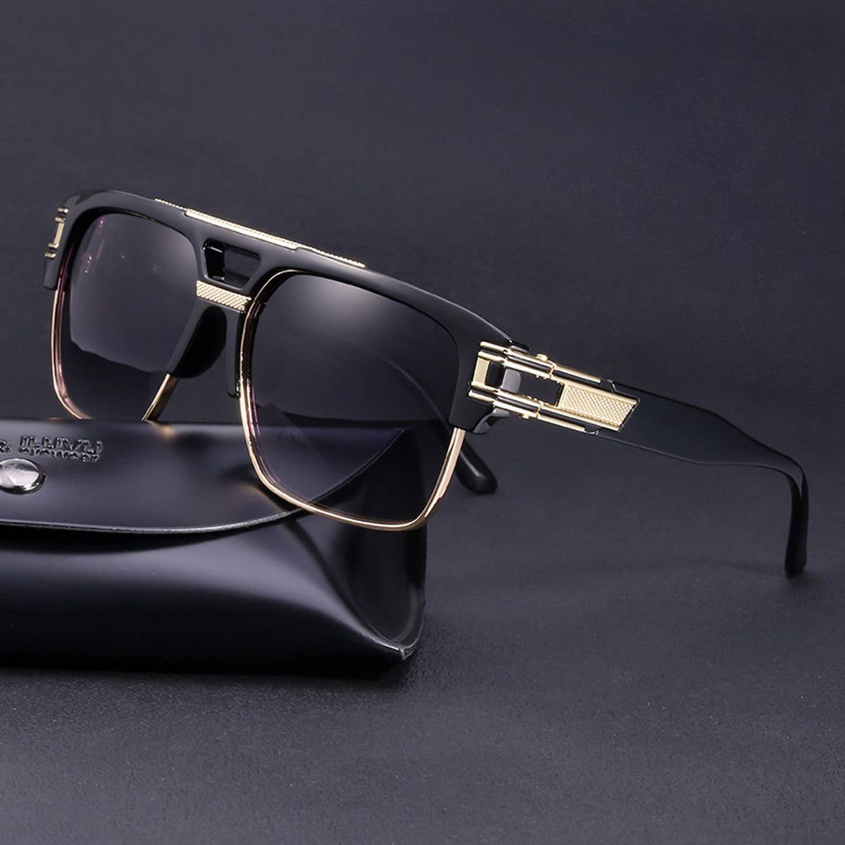 MENS RETRO TRENDY LARGE FRAME SUNGLASSES_CWASG0573
