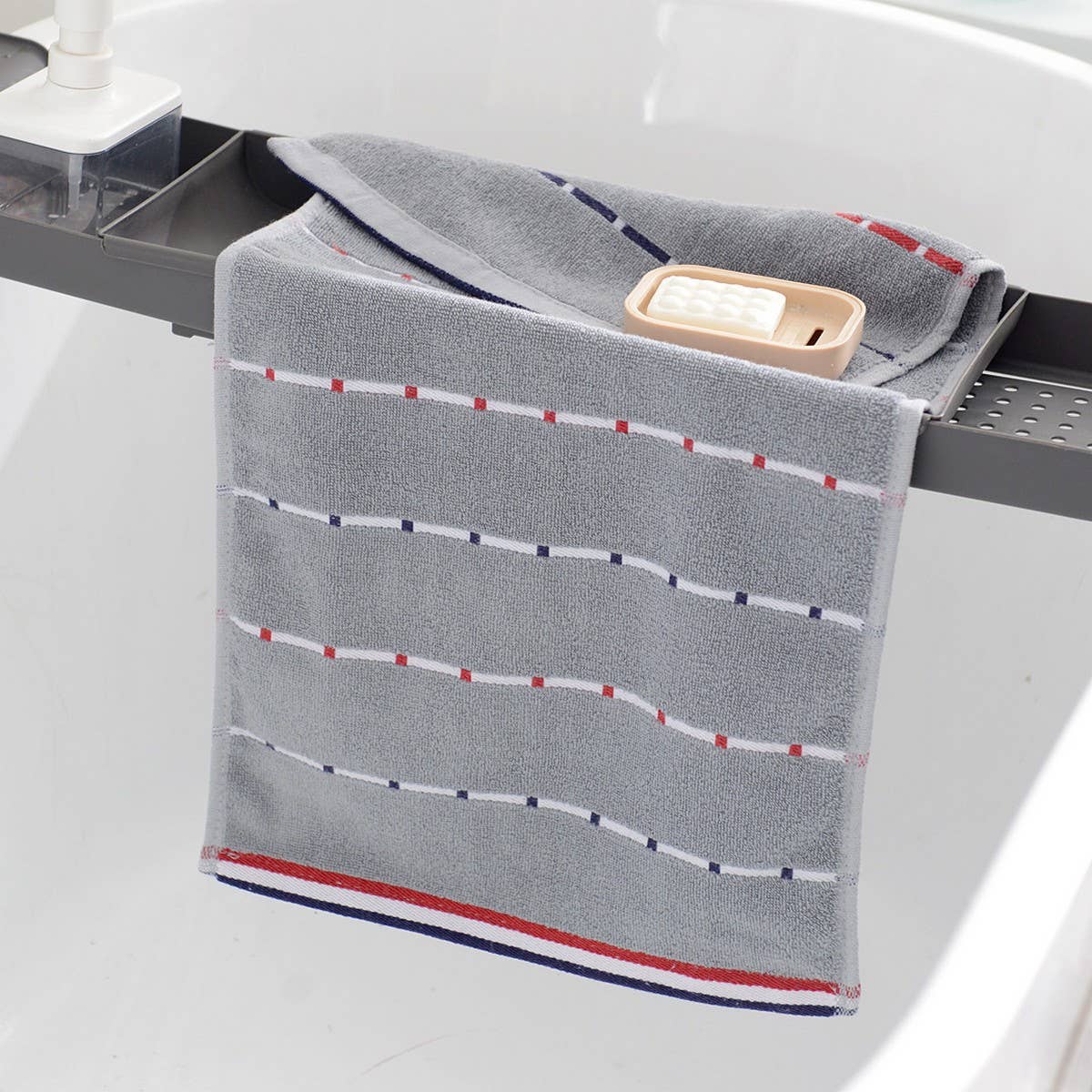 HOUSEHOLD STRIPED COTTON ABSORBENT TOWEL SOFT GIFT_CWMM2317