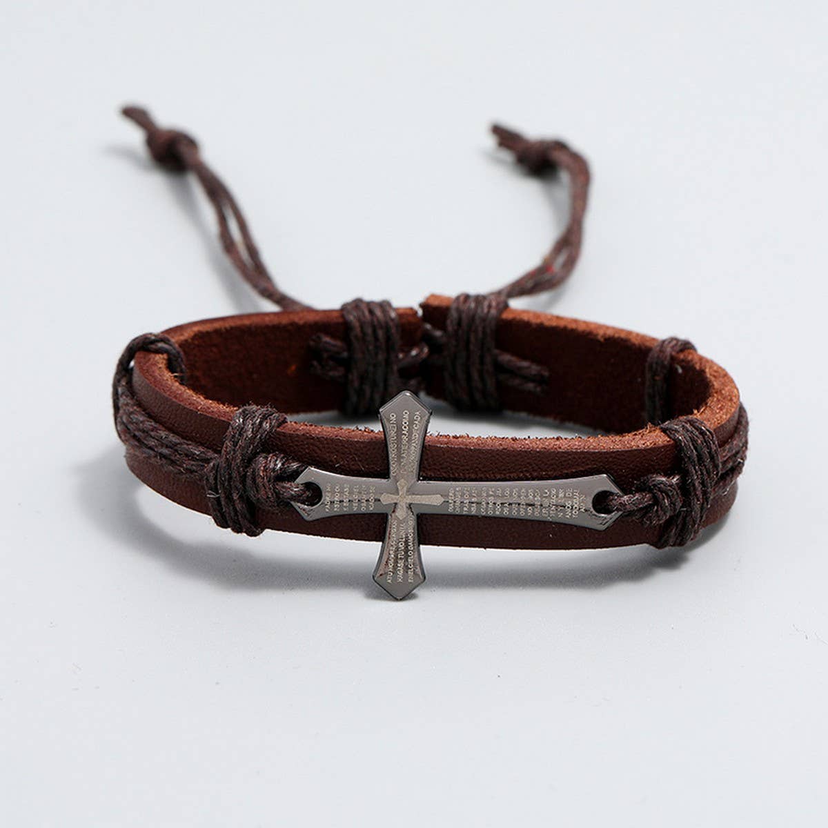 SIMPLE ADJUSTABLE VINTAGE LEATHER BRACELET_CWMM4462