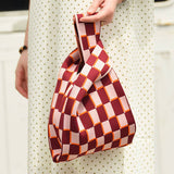 SMILING FACE PATTERN CROCHET HOBO HANDBAG PURSE_CWAB0883