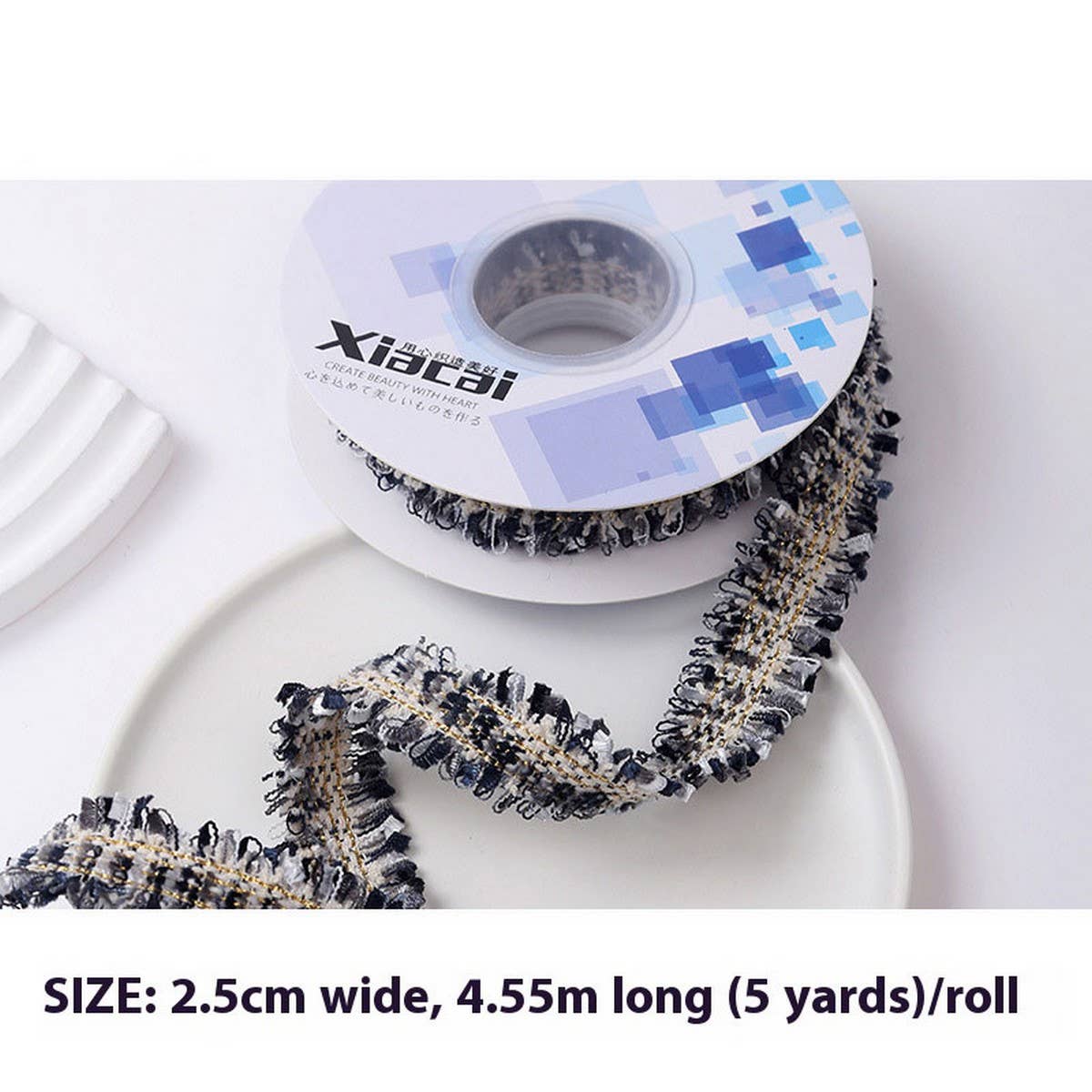 RIBBON TWEED BOUQUET FLOWER WRAP DIY RIBBON_CWMM5745