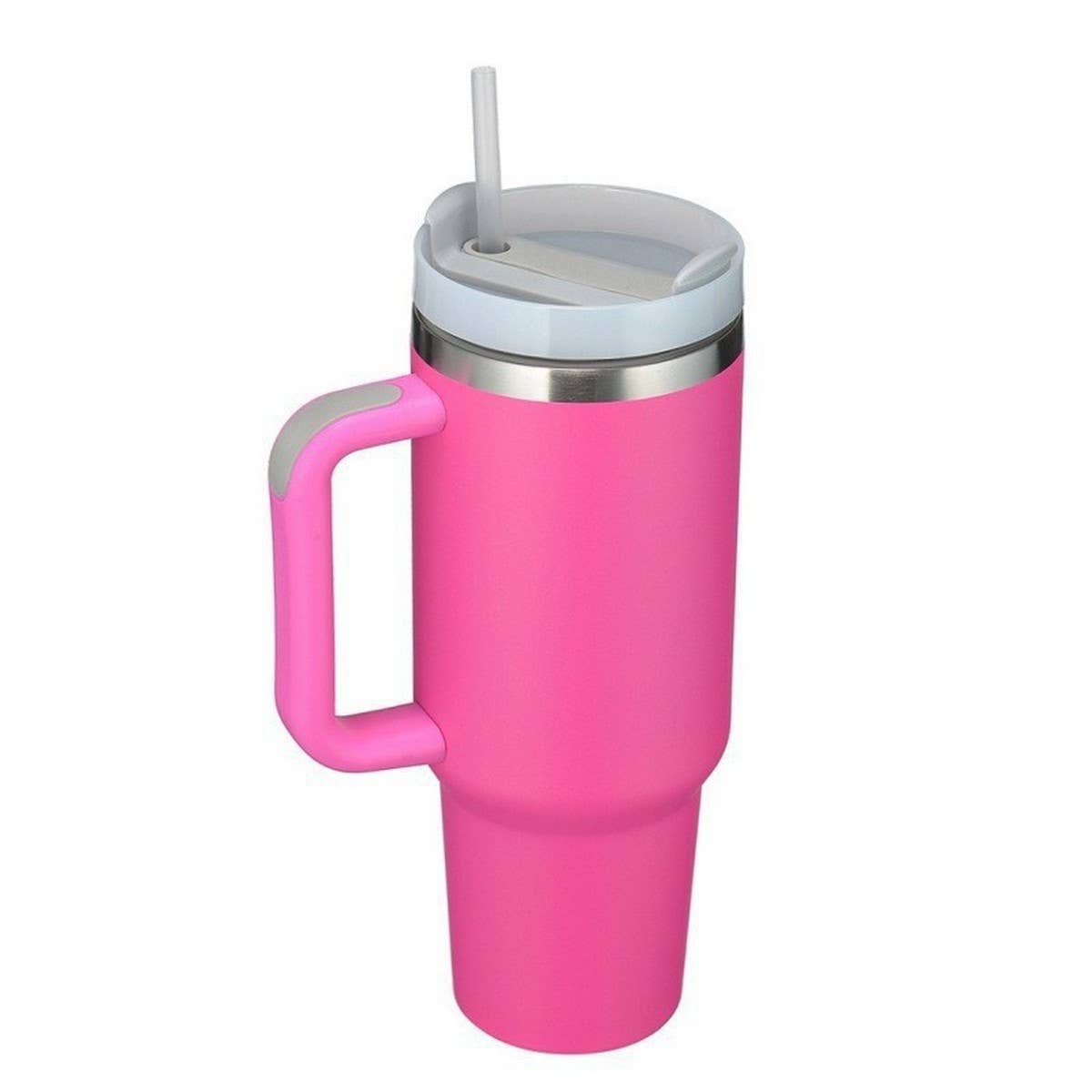 40OZ INSULATED TUMBLER WITH HANDLE STRAW CAR CUP_CWMM7900