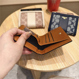 Geometric Pattern Bifold Zip Snap Wallet For Women_Cwab06204