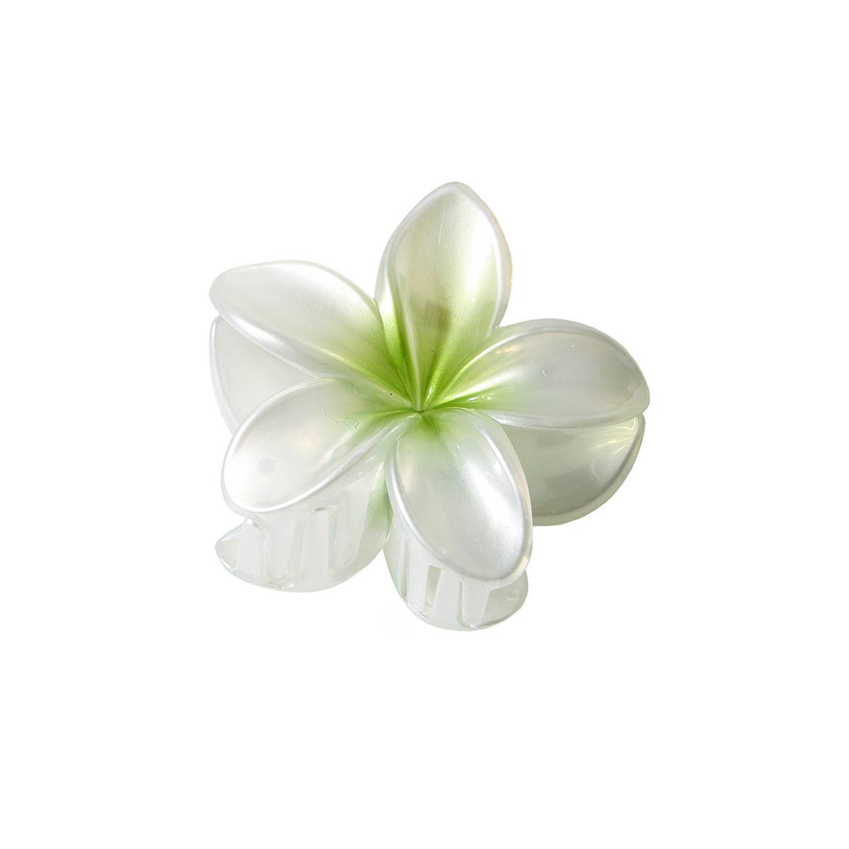 PEARLESCENT FLOWER HAIR CLAW GRADIENT CHIC CLIP_CWAHA1044