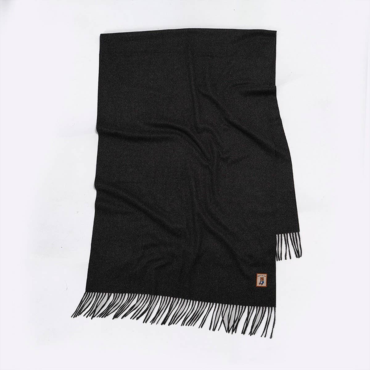 Wool Blend Solid Scarf-Sof Thick Bear Label Wrap_Cwasc2338