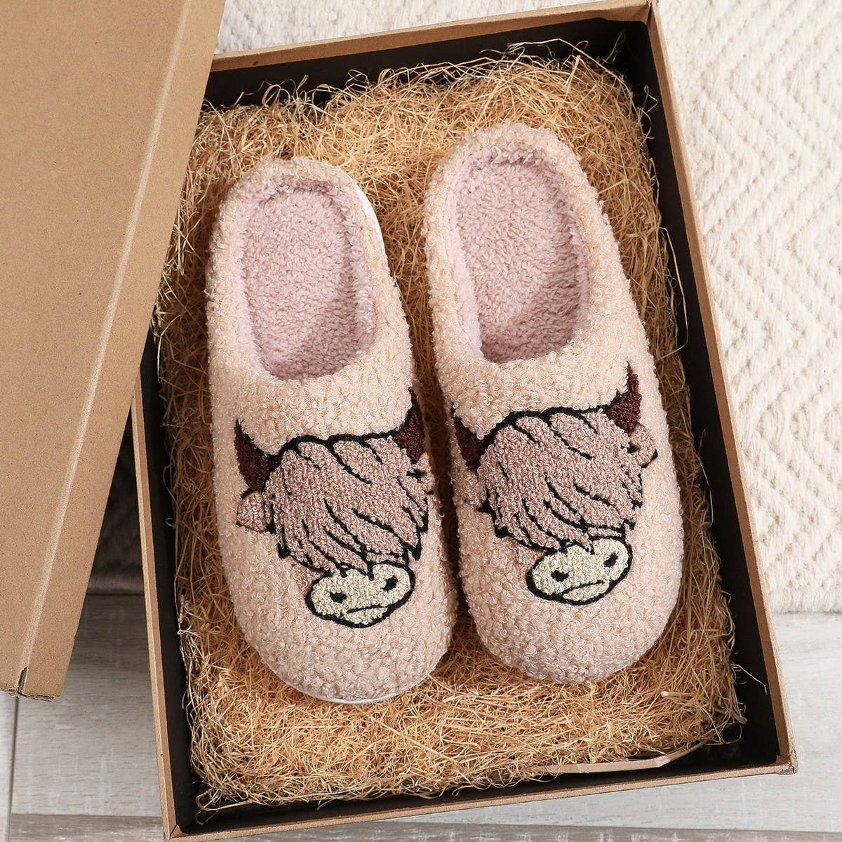 CHRISTMAS HOT SELLING ANIMAL PRINT COTTON SLIPPERS_CWSHS0870