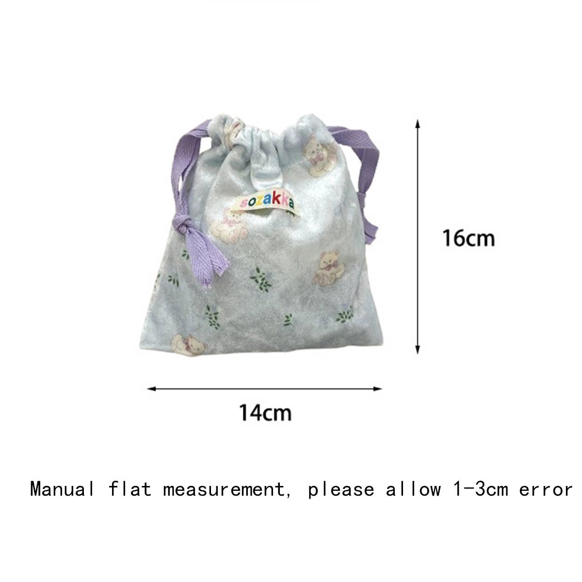 Cwab5786_Cartoon Bear Drawstring Coin And Sundries Bag