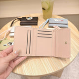 Cute Cartoon Cat Patch Trifold Short Wallet_Cwab06200