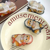 CUTE CAT DOG CLAW CLIP ACETATE ANIMAL HAIRPIN_CWAHA5892