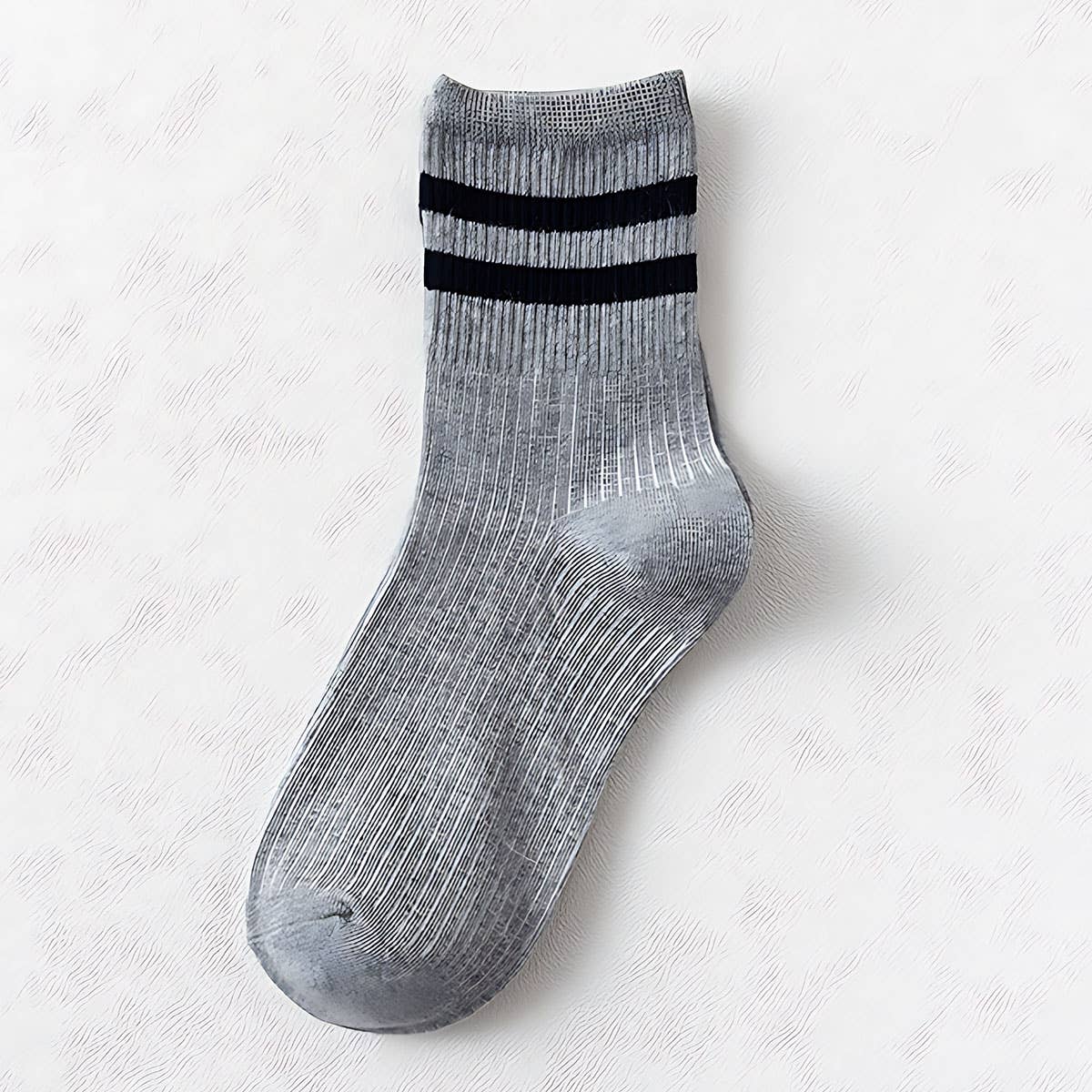 2 STRIPE COTTON MID SOCKS FOR WOMEN WHOLESALE_CWMS070