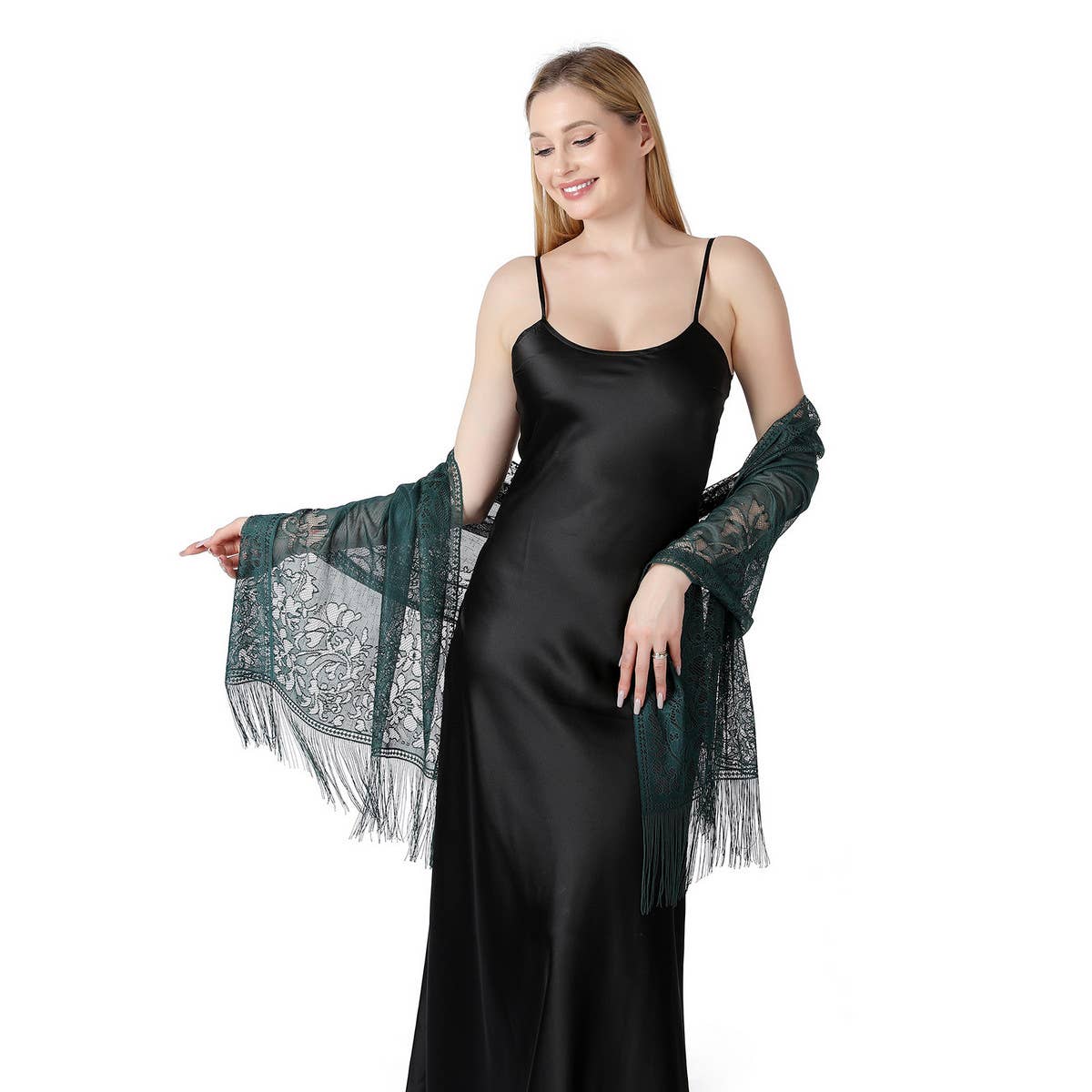 FASHIONABLE EVENING HOLLOW LACE SHAWL_CWASC1072