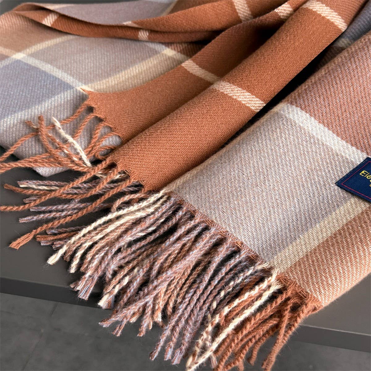 Vintage Soft Cashmere Feel Tassel Winter Scarf_Cwasc03236