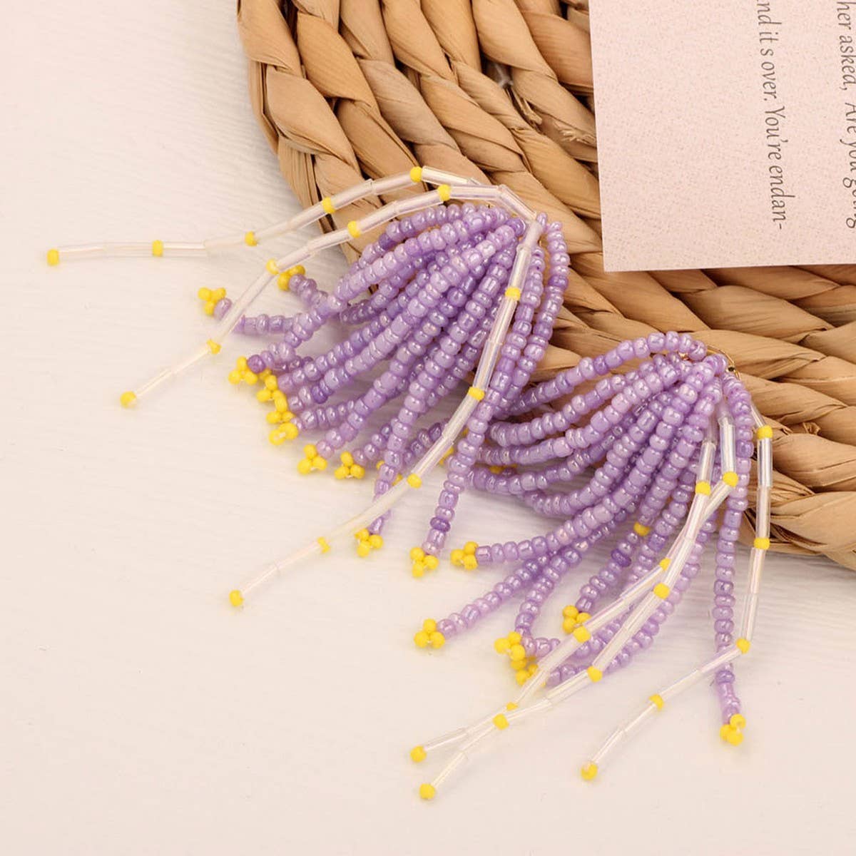 SWEET AND ELEGANT HAND WOVEN CRYSTAL EARRINGS_CWAJE4003