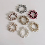 PEARL HAIR TIE BOHO BUN HOLDER FOR WOMEN_CWAHA6762