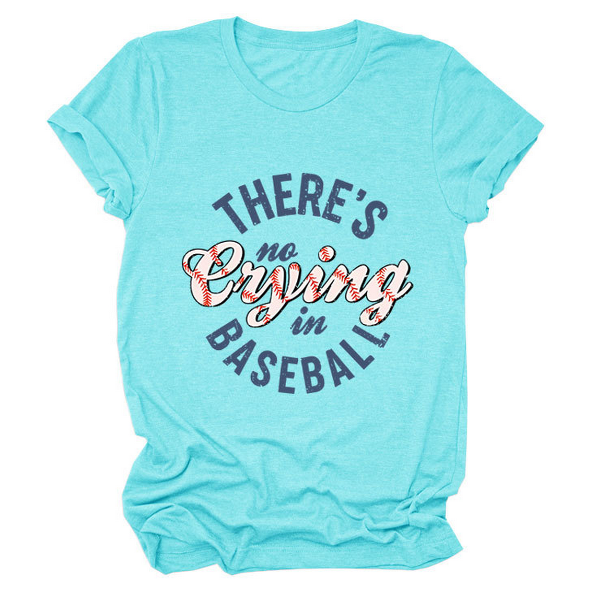 Womens No Crying In Baseball Graphic Teep_Cwttsl0481