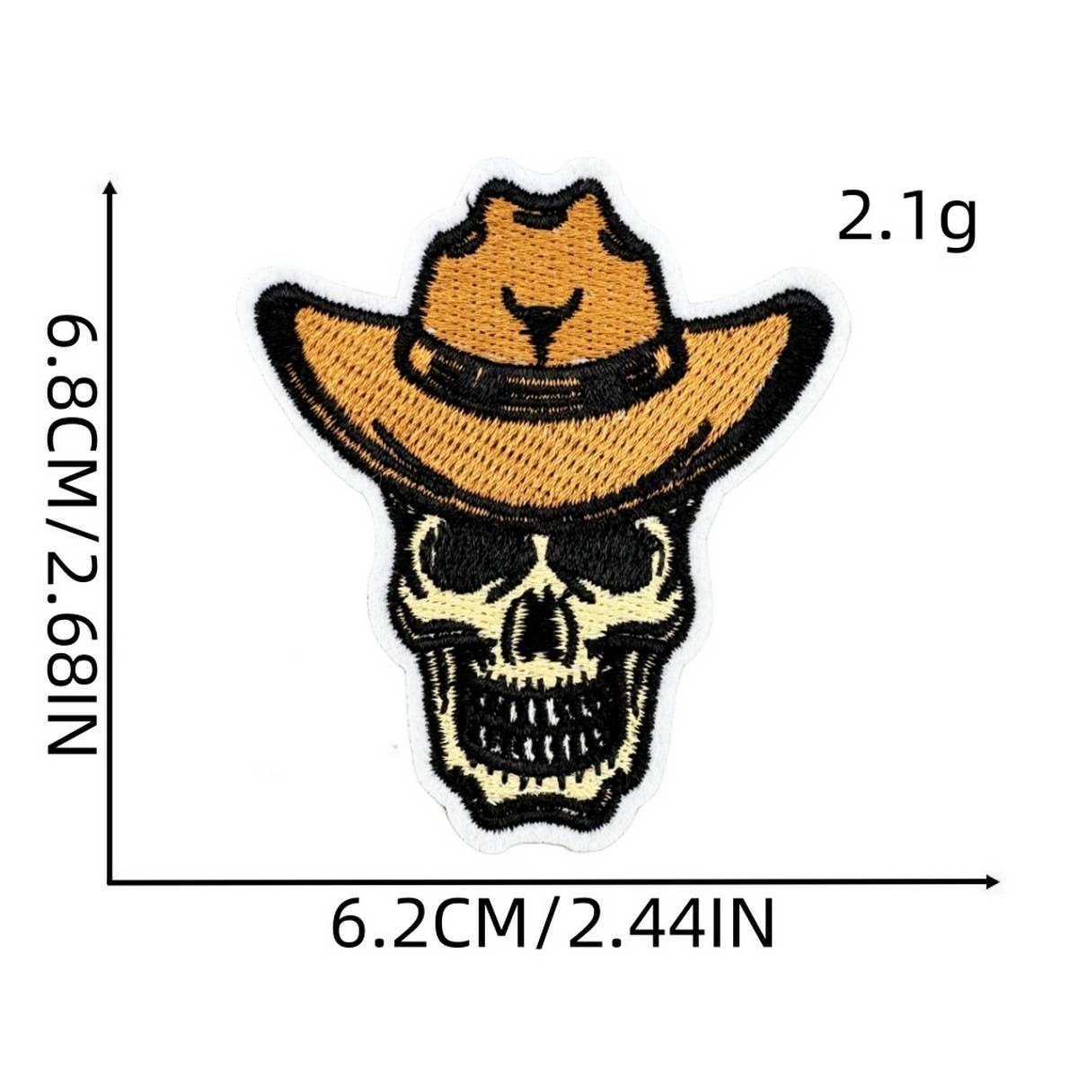 Western Cowboy Graffiti Embroidered Patch_Cwmm4033