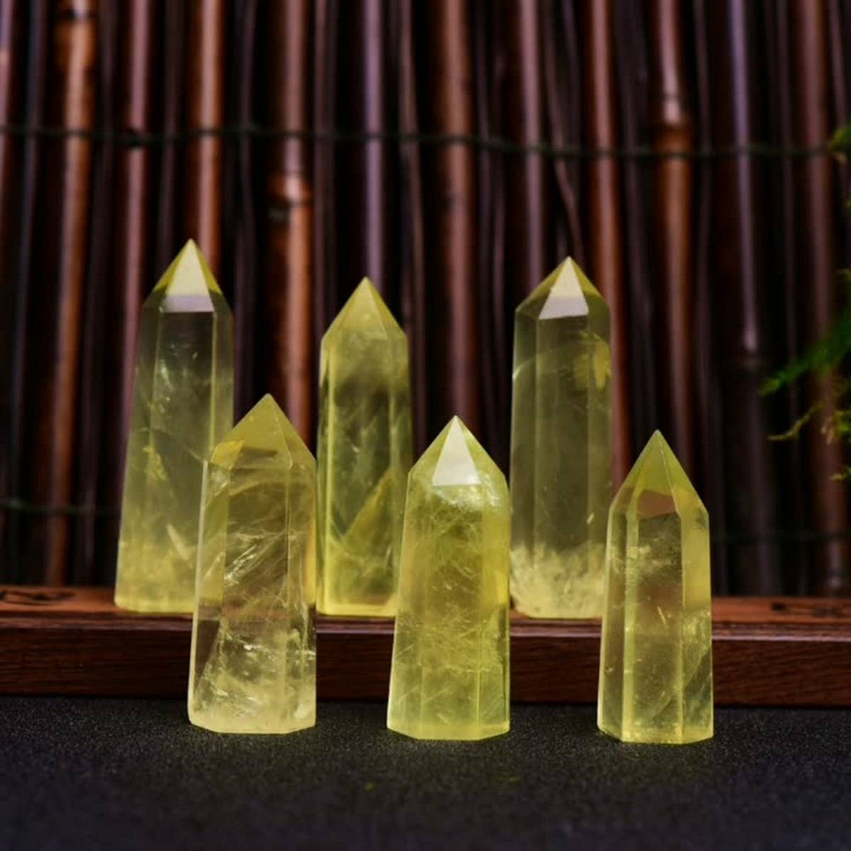 CITRINE CRYSTAL POINT HEX TOWER_CWMM8101