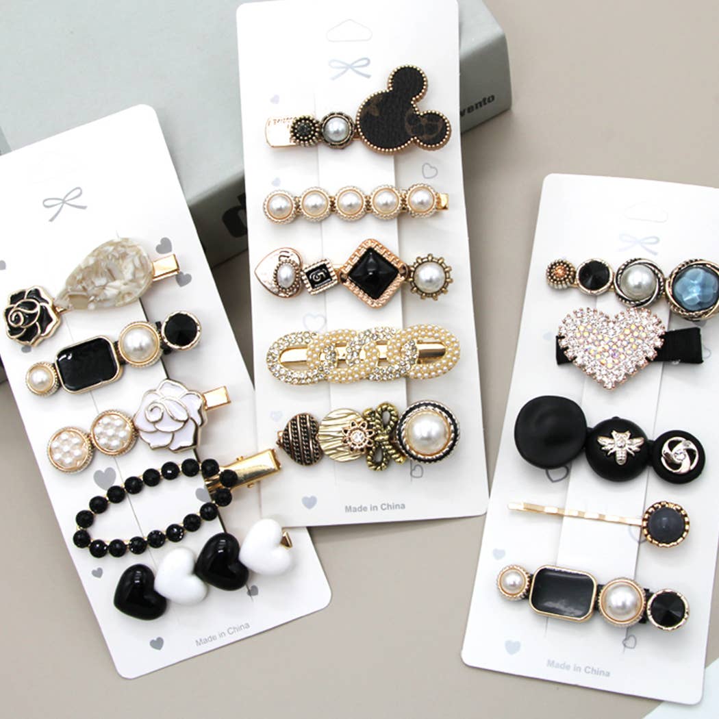 5PCS FAUX PEARL DECOR HAIR CLIP_CWAHA0162