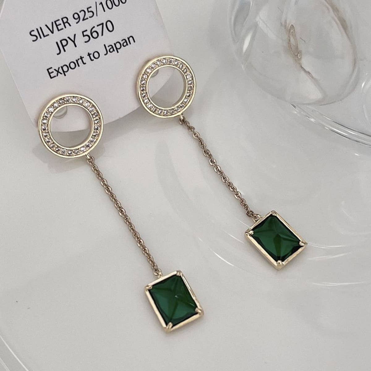 LIGHT LUXURY GEOMETRIC RING SQUARE STUD EARRINGS_CWAJE1320