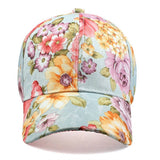 BREATHABLE FLORAL SUN HAT SWEAT BASEBALL CAP_CWAH0955