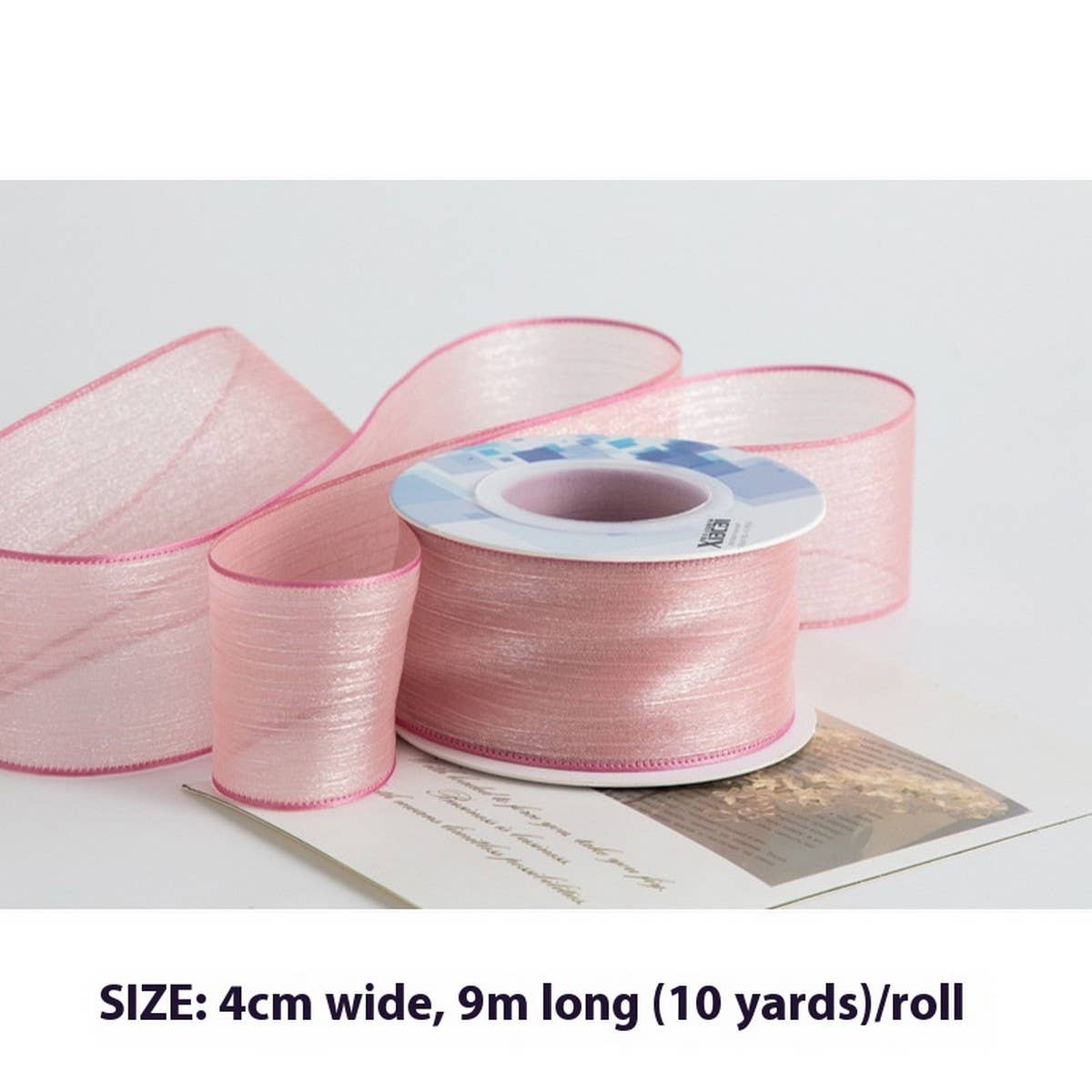 DIY BOW HAIR ACCESSORIES SNOW YARN RIBBON_CWMM5776