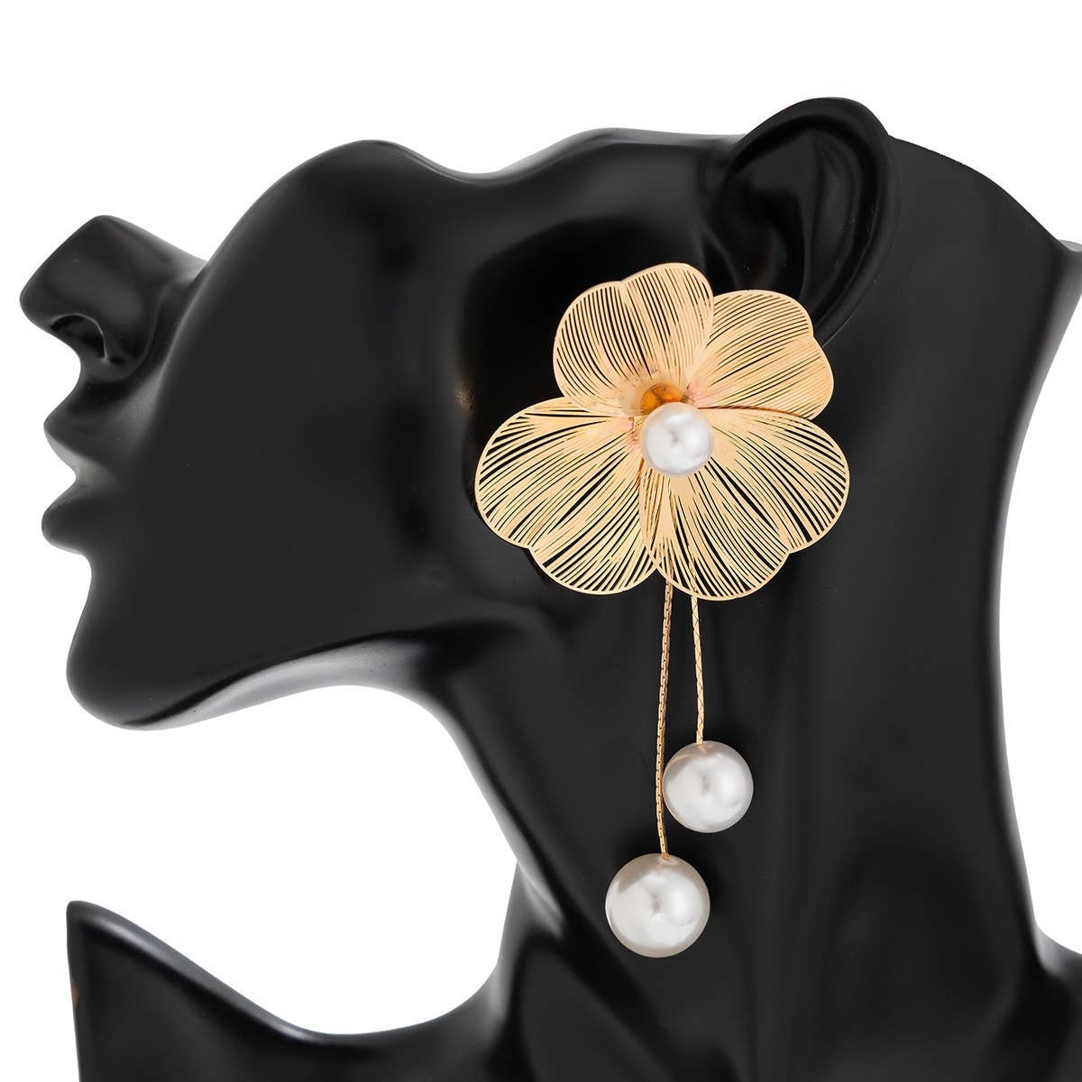 Versatile 3D Ginkgo Leaf And Flower Earrings_Cwmm3199