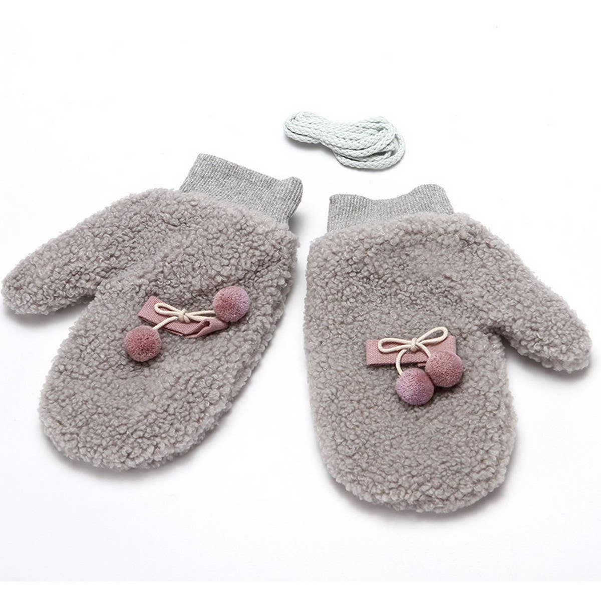 Winter Warm Knitted Rabbit Fur Gloves For Women_Cwag0263