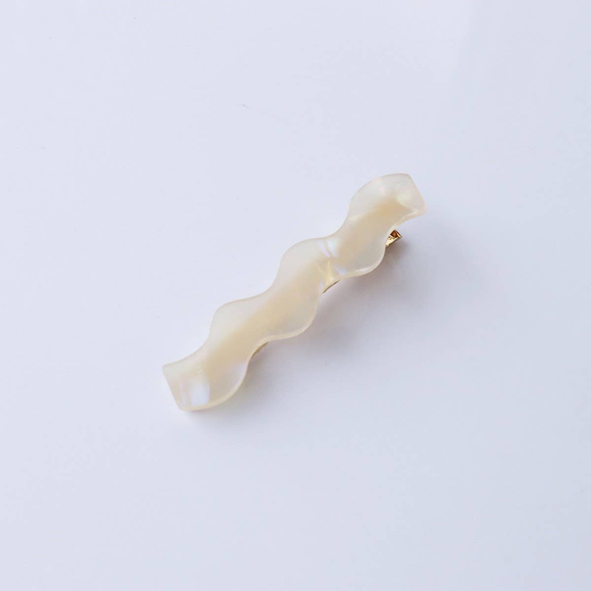 Wavy Acetate Hair Clip Simple Chic Side Bang Pin