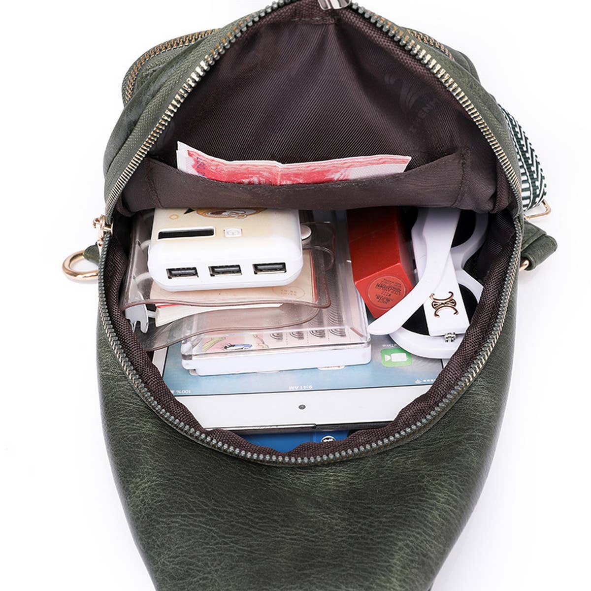 2024 NEW SIMPLE PU CHEST BAG_CWAB2734