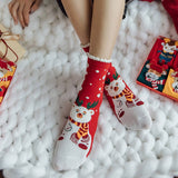 Warm Cartoon Animal Christmas Socks_Cwms0974