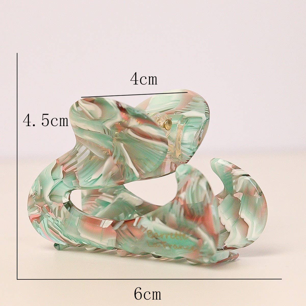 FRENCH ACETATE HALF UP HAIR CLIP IRREGULAR SHAPE_CWAHA2648