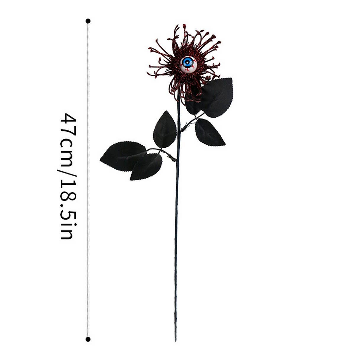 HALLOWEEN RED SPIDER LILY EYE FLORAL PICK_CWMM9904