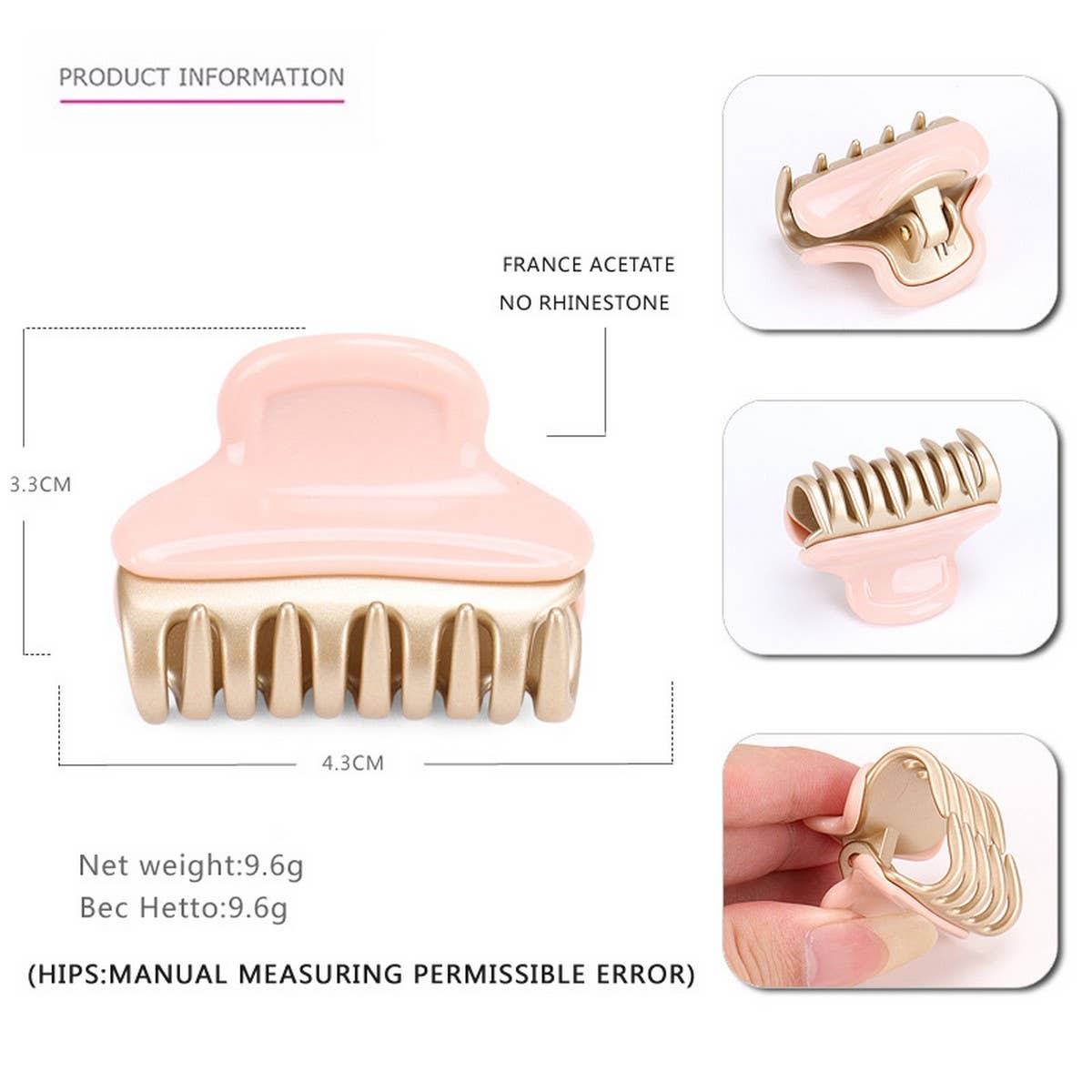 ACETATE GLOSSY MEDIUM SIZE HAIRPIN_CWAHA4242