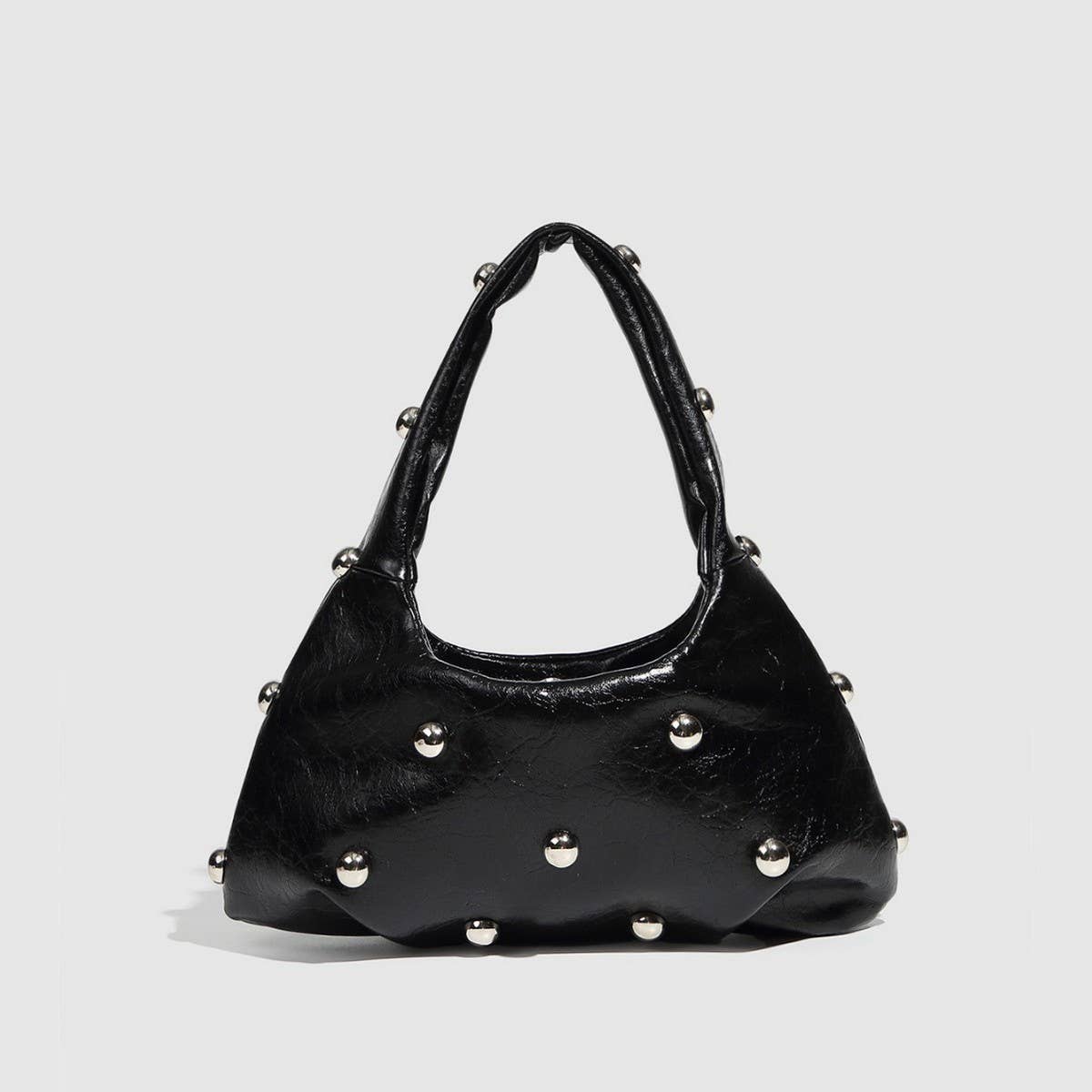 MUSHROOM STUD PUNK SHOULDER BAG FOR WOMEN_CWAB5678