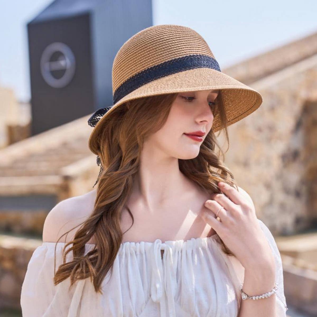 SUMMER SUN PROTECTION AND UV PROTECTION STRAW HAT_CWAH1341
